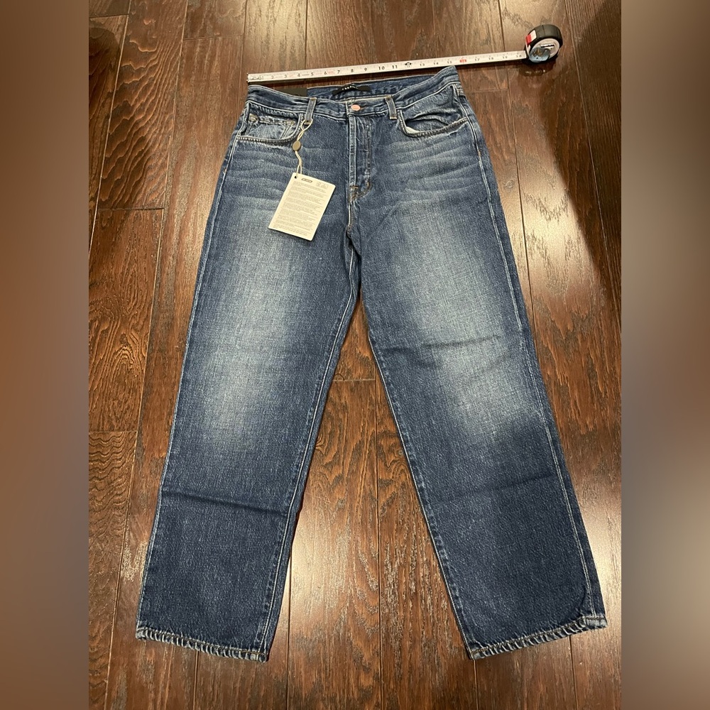 J Brand High Rise Crop  Straight Button Fly  Ivy Jeans women Size 28 Women NEW
